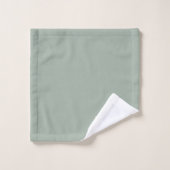 Initiales Monogramme Vert Sauge Moderne Personnali (Gant de toilette)
