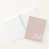 Initiales Monogrammées de Grande Taille Carnet Ros (Intérieur)