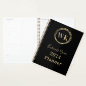 Initiales Monogrammes Black Gold Business 2024 (Devant avec enveloppe)