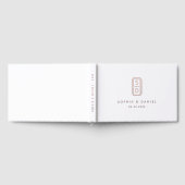 Initiales monogrammes modernes mariage blanc vrai (Complet)
