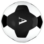 Initiales Monogrammes Noir Blanc Nom personnalisé  (Tourné)