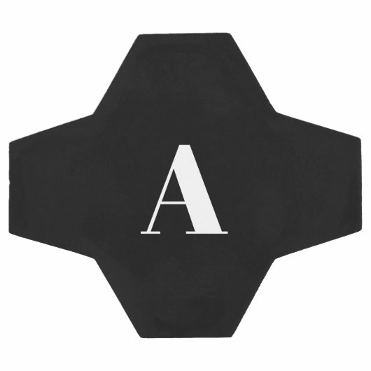 Initiales Monogrammes Nom personnalisé Noir Blanc (Plat)