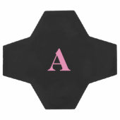 Initiales Monogrammes Nom personnalisé Rose Noir t (Plat)