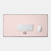 Initiales monogrammes pastel rose minimal moderne (Clavier et souris)