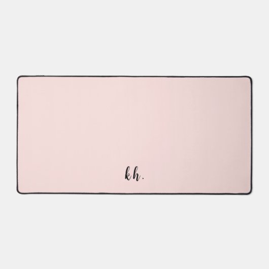 Initiales monogrammes pastel rose minimal moderne (Recto)