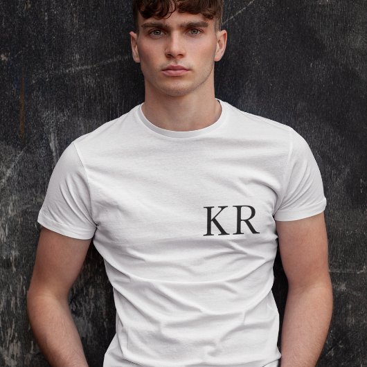 Initiales monogrammes | T-shirt tendance moderne e