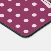 Initiales personnalisées 3 photo marron pois (Coin)