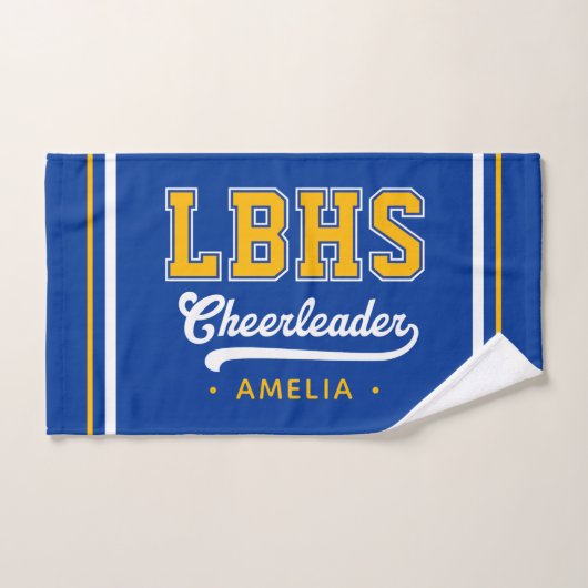 Initiales personnalisées de l'école, meneuse de cl (Serviette à main)