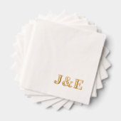 Initiales Personnalisées Monogramme Réception de M (Insitu (empilé))