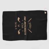 Initiales personnalisées Serviette de golf - Cadea (Horizontal)