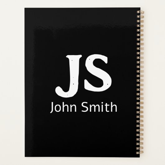 Initiales personnelles personnalisables (Dos)