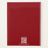 Initiales Photo Rouge Blanc Vie Coach Workbook (Dos)