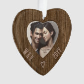 Initiales rustiques en bois - Regarder sculpté Pho (devant)