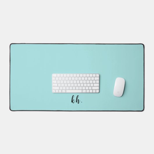 Initiales simples Élégant Script Cursif Bleu clair (Clavier et souris)