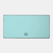 Initiales simples Élégant Script Cursif Bleu clair (Recto)