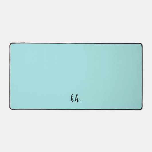 Initiales simples Élégant Script Cursif Bleu clair (Recto)