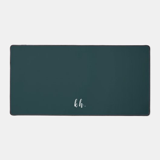 Initiales simples Élégant Script Cursif Turquoise (Recto)