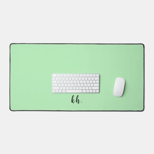 Initiales simples Élégant Script Cursif Vert clair (Clavier et souris)