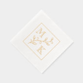 Initiales simples Plante Monogramme Mariage Couple (Droite)