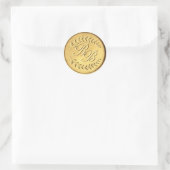 Initiales Stickers Mariage de cire d'or Enveloppe (Sac)