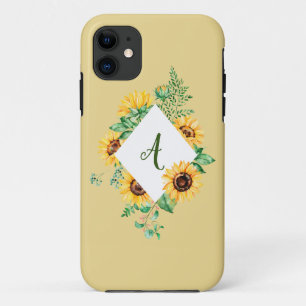 Initialiseerde zonnebloemen iPhone 11 hoesje