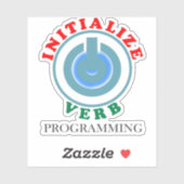 Initialiser le verbe dans le sticker de programmat (Feuille)
