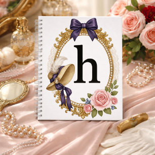 Initiële H Gepersonaliseerd Geschenk Voor Leraar R Notitieboek