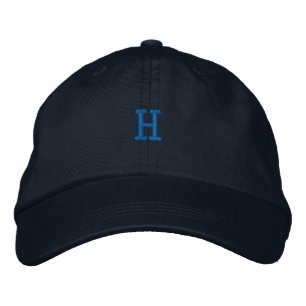 Initiële H - Letter Karakter Monogram Knappe Hoed Geborduurde Pet