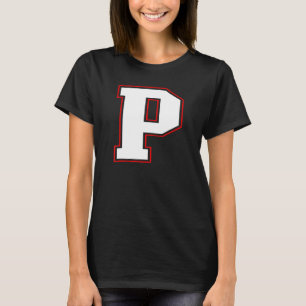 Initiële P Monogram P Letter P Hoofdalphabet T-shirt