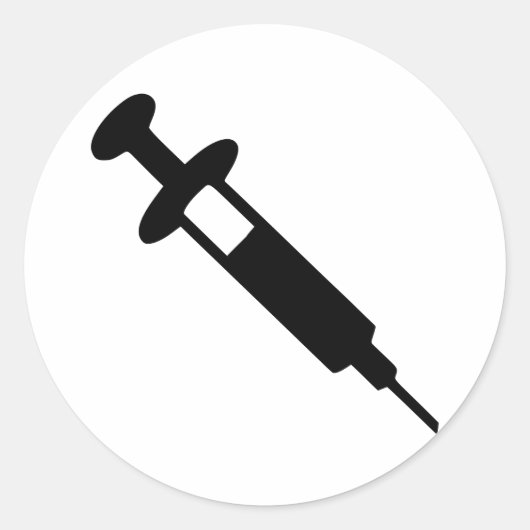 Injectie Ronde Sticker (Voorkant)
