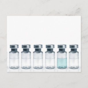 Injectieflacons met geneesmiddel voor injectie. Di Briefkaart