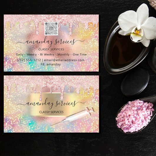 Injecties met Holograaf Studio Roos QRCode Visitekaartje