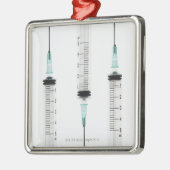 Injectiespuiten 3 metalen ornament (Links)
