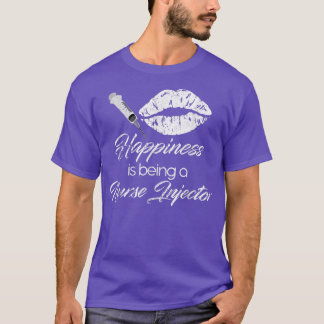  injector geluk is een verpleegkundige injectie t-shirt