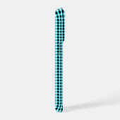 Ink and Aqua Geometry :Checked Aqua and Black, (Côté droit)