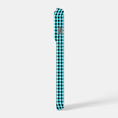 Ink and Aqua Geometry :Checked Aqua and Black, (Côté gauche)