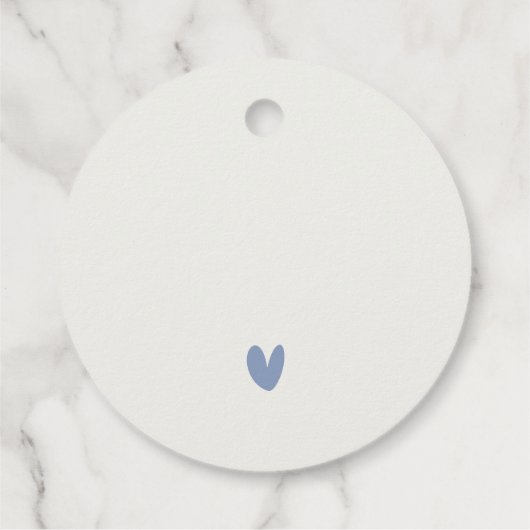 Ink Blue Classy Waterverf Peacock Wedding Bedankjes Labels (Achterkant)