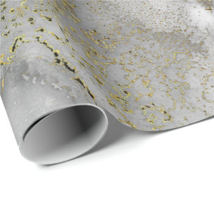 Ink Copper Gold vloeibare verf grijs zwart wit Cadeaupapier