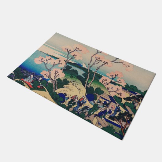 Ink Graphics Aziatische tuinen Landschap Deurmat (Schuin)