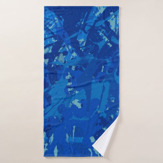 Ink hand made painting. Abstract wall art. Creativ (Serviette de bain)