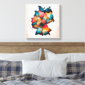 Ink of the republic canvas afdruk (Insitu (Slaapkamer))