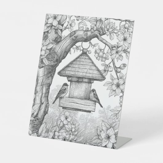 Ink & Petals Creative Diary Reclamebord Met Voetstuk (Voorkant)