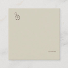 Ink Pot-Forgotten Archive- Minimalist Informatiekaartje