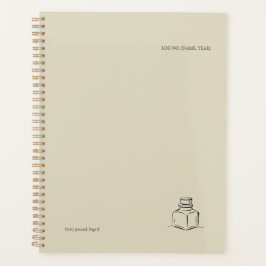 Ink Pot Minimalist Book Lover Planner