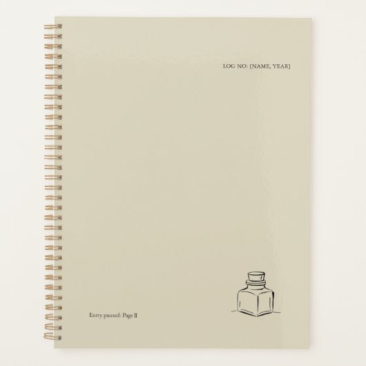 Ink Pot Minimalist Book Lover Planner (Voorkant)