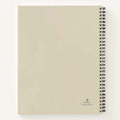 Ink Pot- Minimalist Book Lover Spiral Notebook Notitieboek (Achterkant)