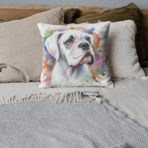 🐾Ink-Spattered Boxer Dog Joy Kussen