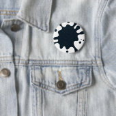 Ink Splash White & Charcoal Button – Customizable (In situ)