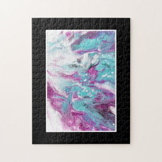 Ink Splatter, hard, moeilijk, uitdagend kleurrijk Legpuzzel (Verticaal)