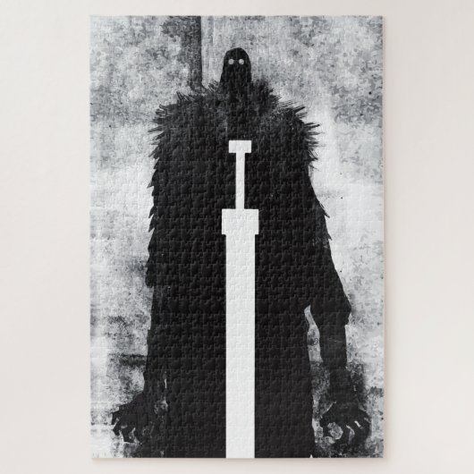 Ink Talking Fantasy V02 A Knight uit de hel Legpuzzel (Verticaal)